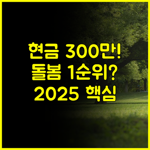 둘째 300만원, 아이돌봄 우선 순위! 2025 다자녀 정책 3단계 집중 분석