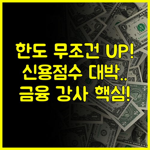 금융 강사가 알려주는 2024년 신용카드 한도 상향의 모든 것