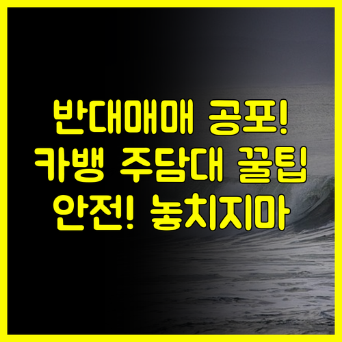 주식담보대출 반대매매 공포 카뱅 주담대 안전하게 이용하는 법은