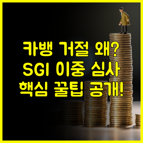 카카오뱅크 비상금 대출 왜 나만 거절될까 SGI 이중 심사 분석