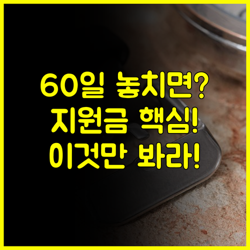 출산지원금 소급 실패 방지 60일 기한 마법의 타이밍 완벽 해설