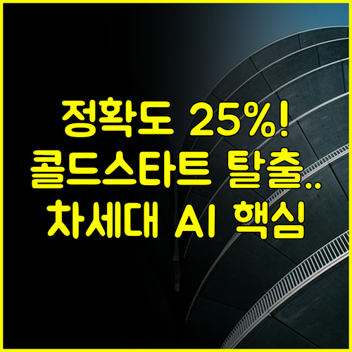 예측 정확도 25% 향상 콜드 스타트 해결하는 차세대 AI 추천 알고리즘