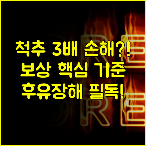 놓치면 $\mathbf{3}$배 손해! 척추압박골절 상해후유장해 보상액을 결정짓는 핵심 기준 $\mathbf{3}$가지