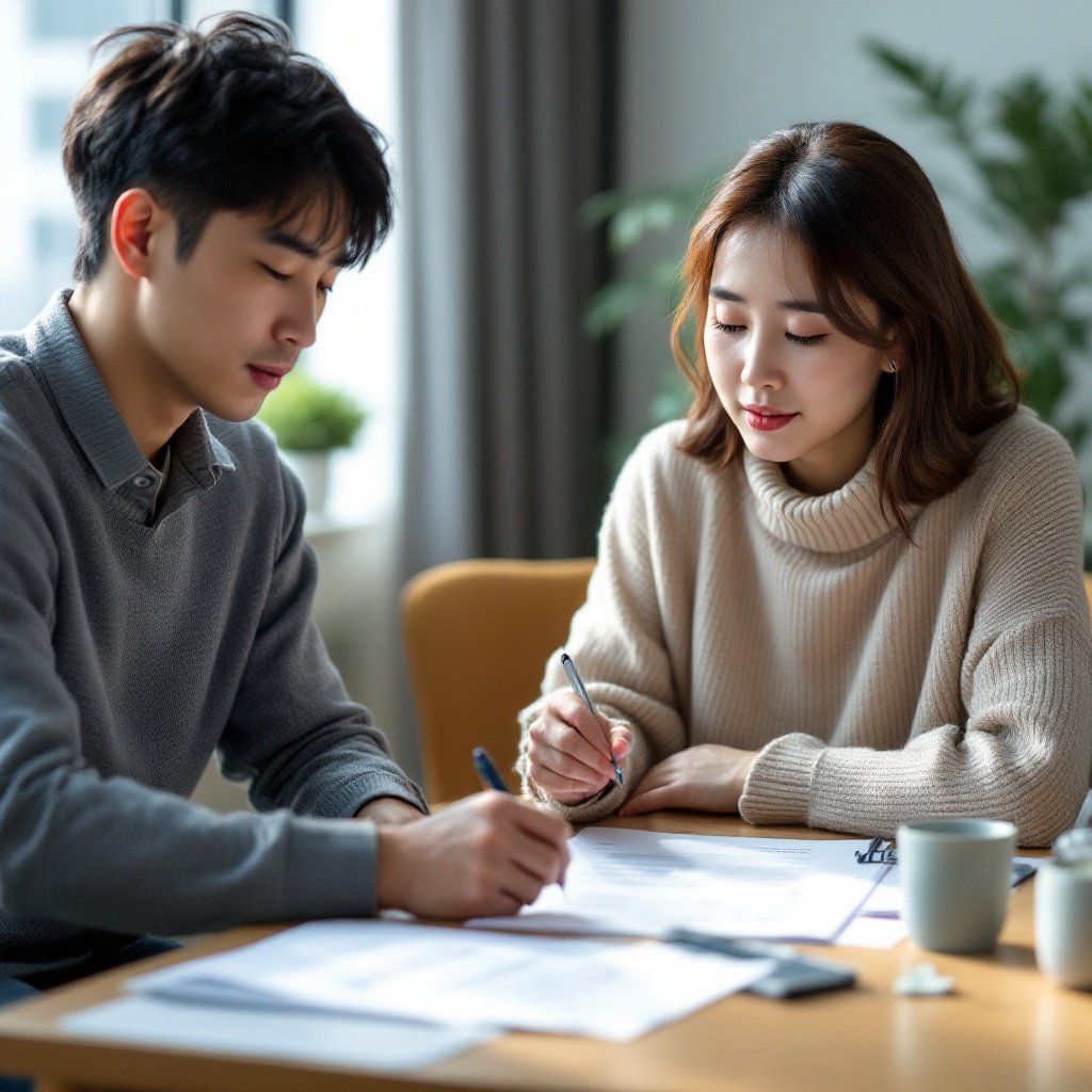 중이염 수술 보험금 가입 상담 장면