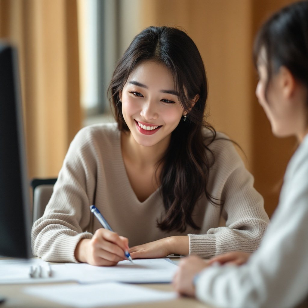 제왕절개 보험금 가입 상담 장면