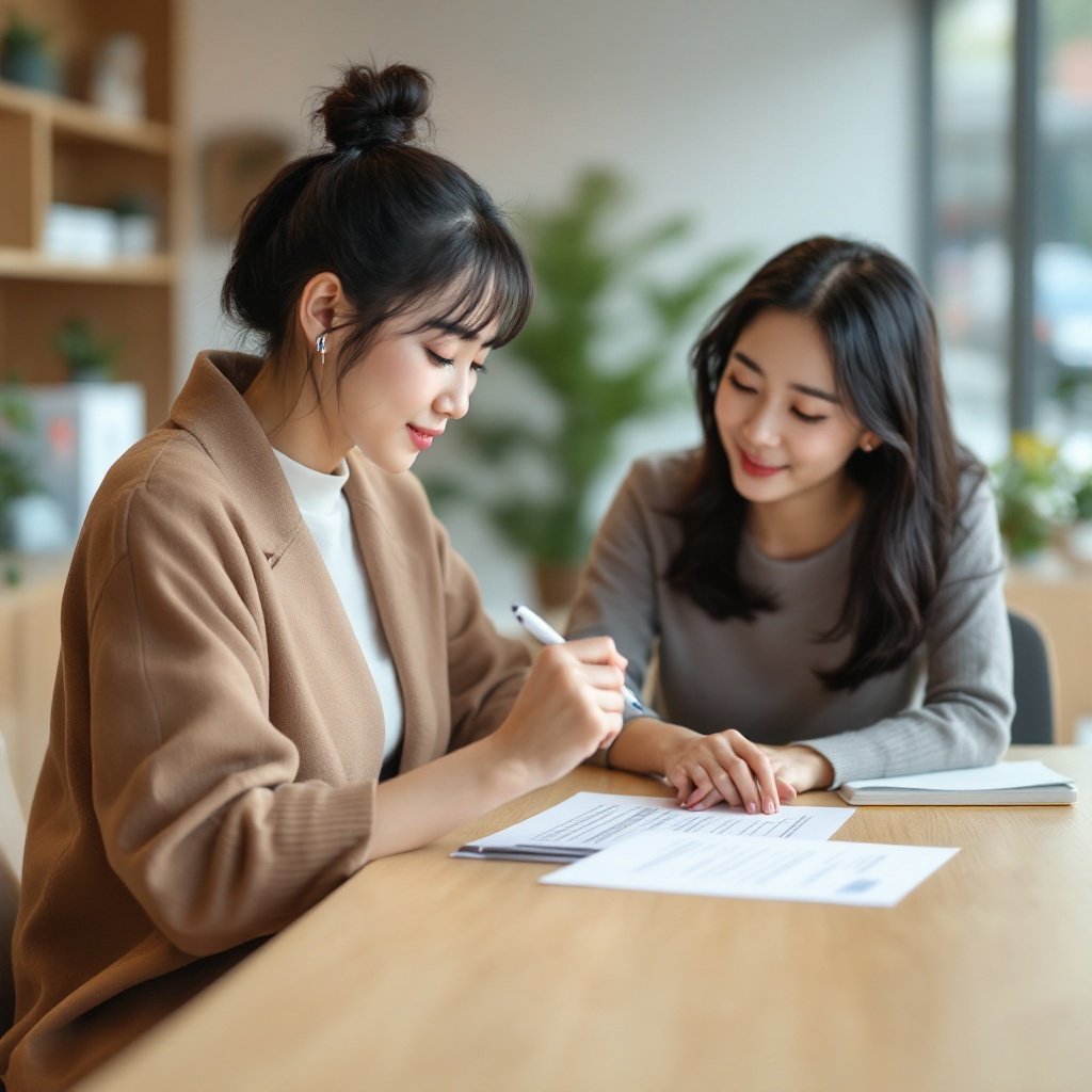 치핵수술 보험금 가입 상담 장면