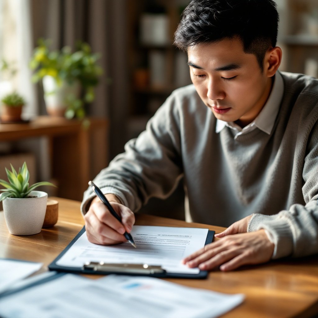 전립선비대증 수술 보장내용 확인 장면