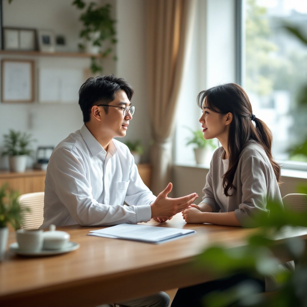 허리디스크 수술 보험금 기준 가입 상담 장면